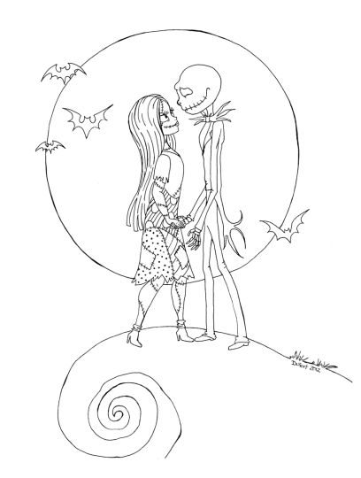 Jack The Pumpkin King Coloring Pages part 1